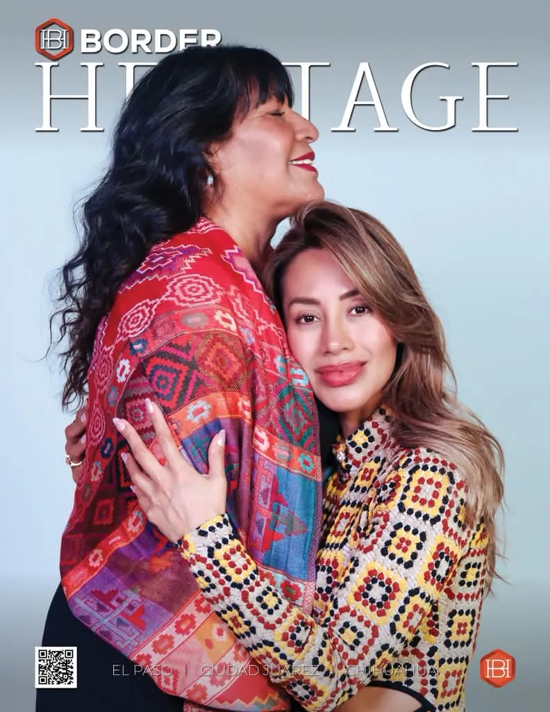 Karina and her mother on the cover of Border Heritage