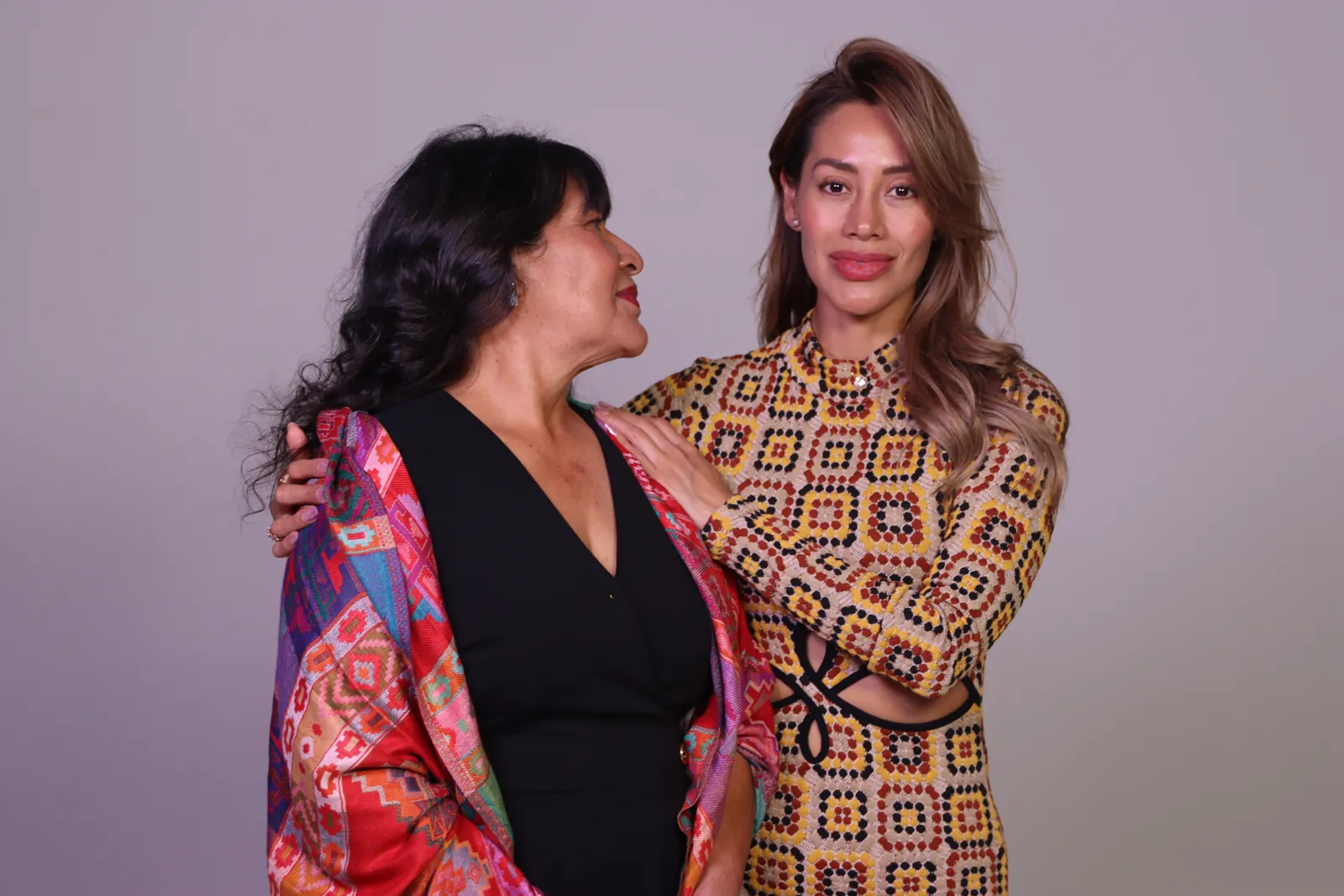 Karina Mendoza and her mother