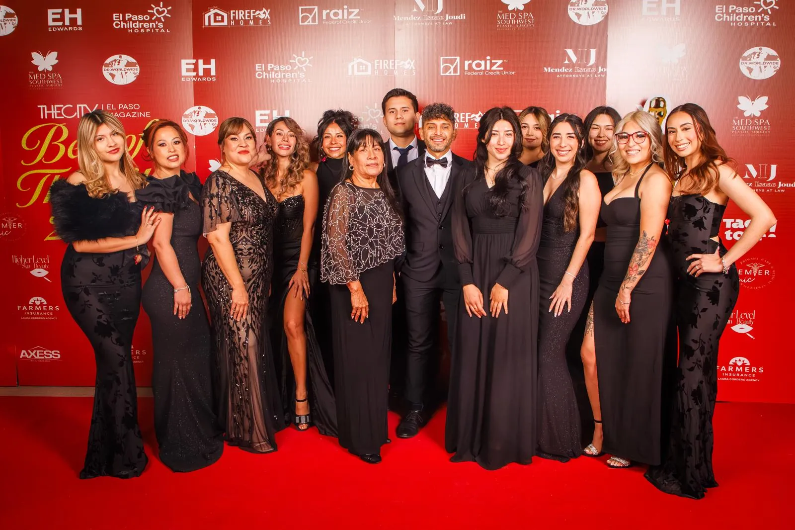 The Premier team at a red-carpet event